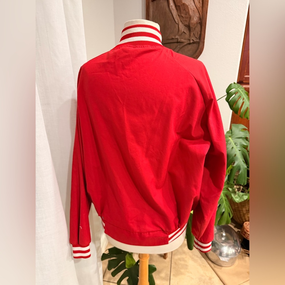 Vintage Disneyland Red Varsity Jacket Mickey Mouse USA Made Large - Picture 3 of 5